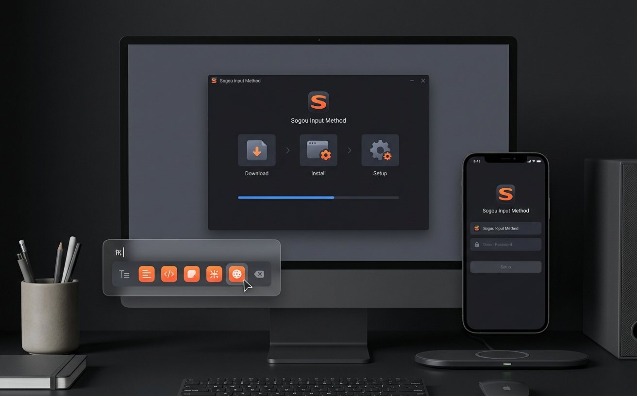 搜狗输入法下载安装步骤界面示意图
