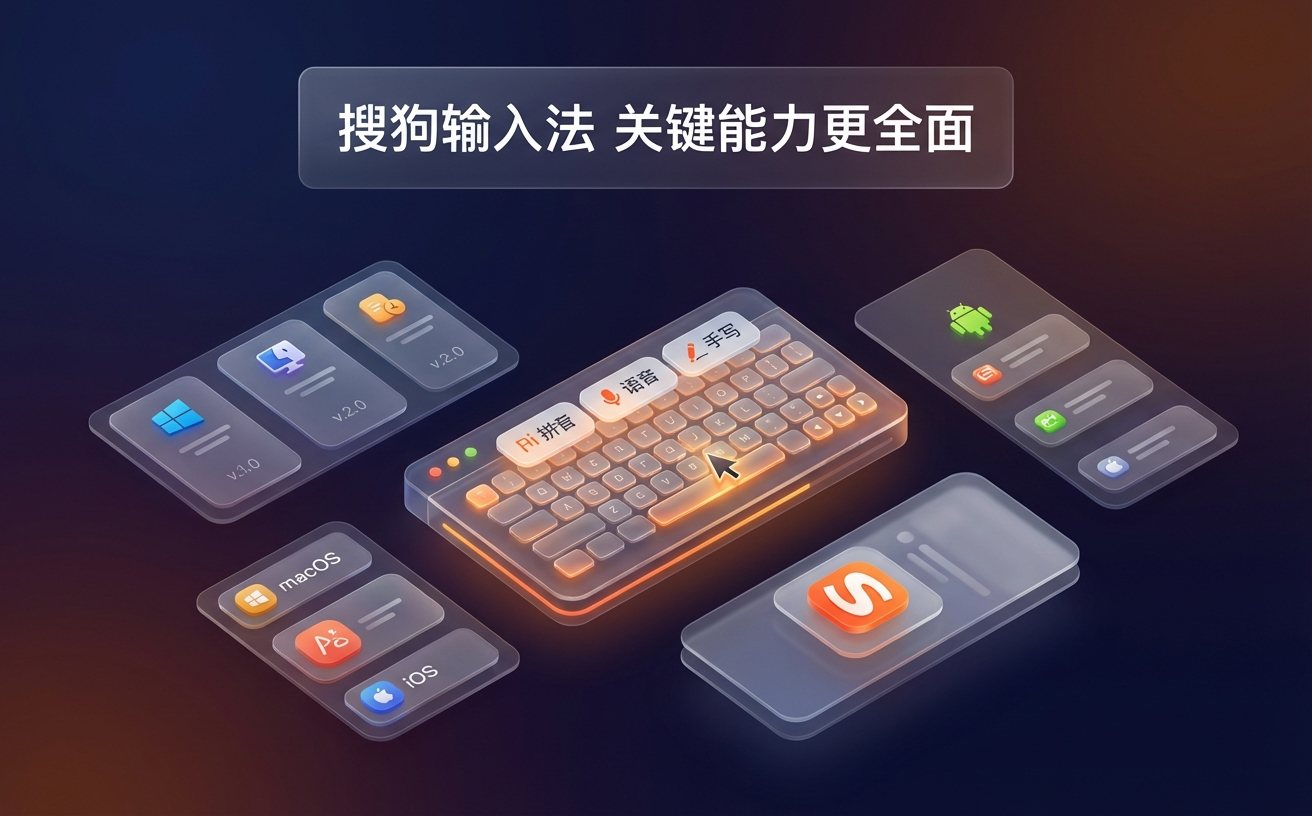 搜狗输入法品牌视觉与中文输入界面展示